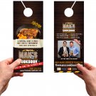 >4x9 4/0 1-side door hangers graphic design.