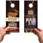 >4x9 4/0 1-side door hangers graphic design.