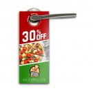 >3x8 4/0 1-side door hangers graphic design.