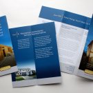 >8.5x11 4/0 1-side tri-fold brochures graphic design.