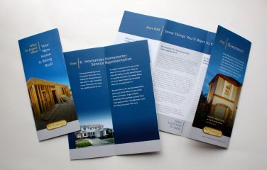 >8.5x11 4/0 1-side tri-fold brochures graphic design.