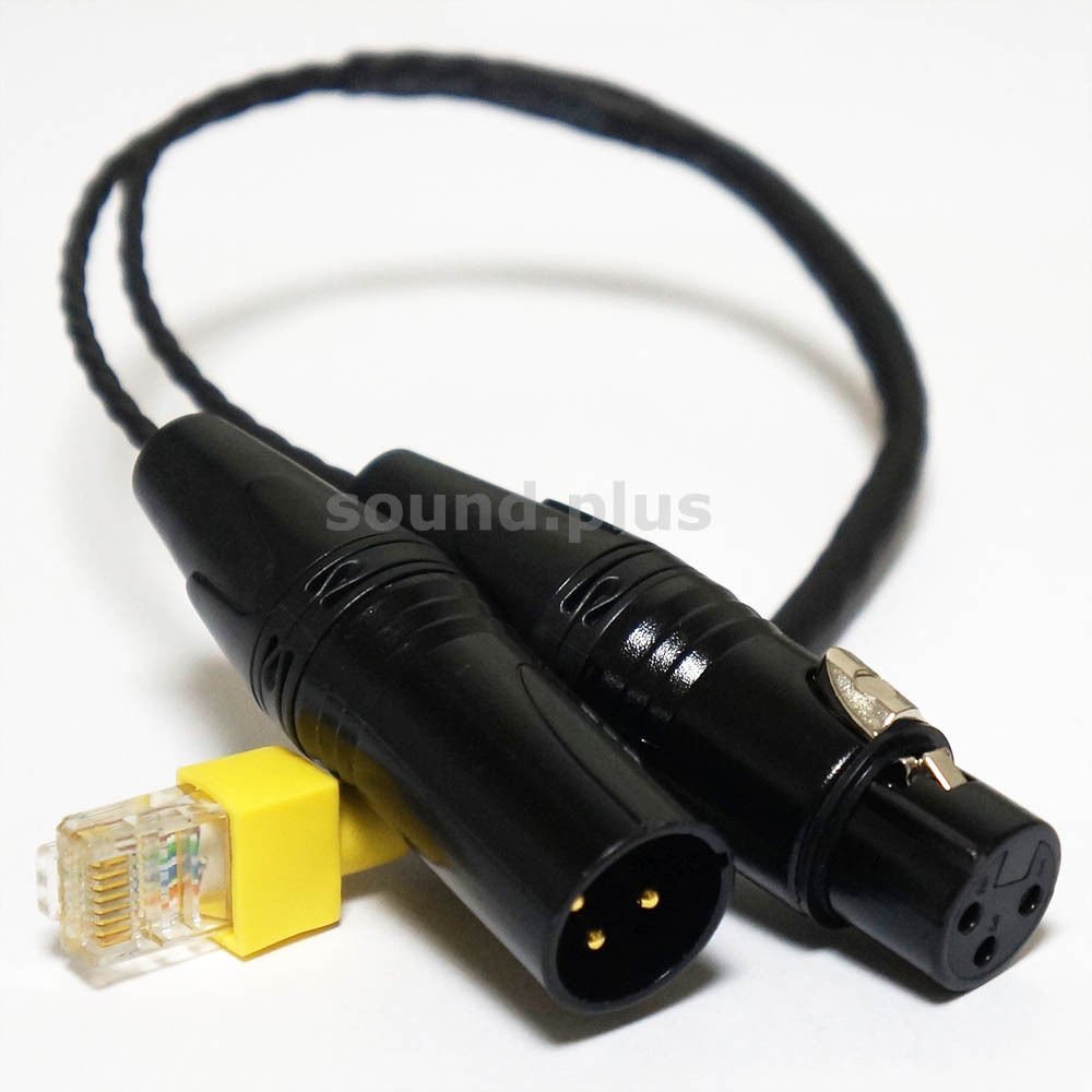 4 wire interface cable for FreeSpeak RJ45 to XLR Male and Female