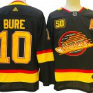 Men's & Adult Vancouver Canucks #10 Pavel Bure Black 50th Season Stitched Hockey Jersey