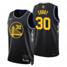 Men's & Adult Golden State Warriors #30 Stephen Curry Black Swingman Finals City Edition Jersey