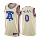 Men's & Adult Philadelphia 76ers #0 Tyrese Maxey Cream Swingman Earned Edition Jersey
