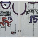 Men's & Adult Raptors #15 Vince Carter White Throwback Stitched Jersey