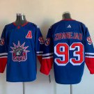 Men's & Adult New York Rangers Mika Zibanejad #93 Stitched Hockey Jersey S-3XL