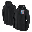 Pullover Hoodie Men's New England Patriots 2023 Salute to Service Black Color