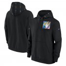 Pullover Hoodie Men's Los Angeles Rams 2023 Salute to Service Black Color