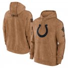 Men's Indianapolis Colts 2023/4 Salute to Service Brown Pullover Hoodie S-3XL