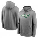Men's New York Jets 2023/4 Salute to Service Heathered Gray Pullover Hoodie S-3XL