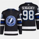 Men's Tampa Bay Lightning #98 Mikhail Sergachev Black Alternate Premier Breakaway Stitched Jersey