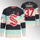 Men's Seattle Kraken #37 Yanni Gourde Deep Sea Blue 2024 Winter Classic Primegreen Stitched Jersey