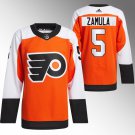 Men's Philadelphia Flyers #5 Egor Zamula 2024 Orange Stitched Jersey