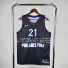 Men's Philadelphia 76ers Basketball #21 Joel Embiid 2024 Swingman Jersey
