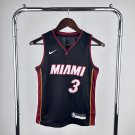 Men's Vintage Miami Heat #3 Dwyane Wade Swingman Player Jersey