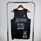 Men's Los Angeles Lakers Basketball #23 LeBron James Black Swingman Player Jersey