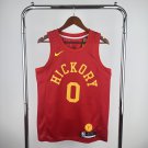 Men's Hickory Pacers Basketball #0 Tyrese Haliburton Red Swingman Player Jersey