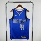 Men's Dallas Mavericks Basketball #41  Dirk Nowitzki Blue Swingman Player Jersey