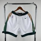 Men's Boston Celtics White Basketball Shorts