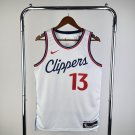 Men's Los Angeles Clippers Basketball #13 Paul George White Swingman Player Jersey