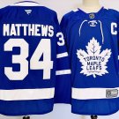 Men's Toronto Maple Leafs  #34 Auston Matthews Royal Blue  Hockey Jersey S-3XL