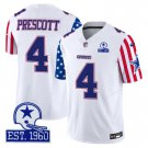Men's Dak Prescott 4 Cowboys American Style Vapor Limited White Jersey