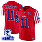 Men's Micah Parsons 11 Cowboys American Style Vapor Limited Red Jersey