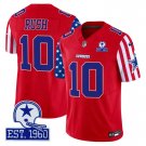 Men's Cooper Rush 10 Cowboys American Style Vapor Limited Red Jersey
