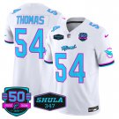 Men's Zach Thomas 54 Dolphins Miami Vice White Vapor Limited Jersey