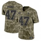Men's Donald Trump #47 Dallas Cowboys Salute to Service Olive Camo Vapor Limited Football Jersey