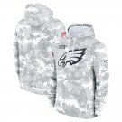 Men's Pullover Hoodie Philadelphia Eagles Salute to Service 2024 Club Fleece Arctic Camo S-3XL