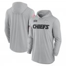 Men's Pullover Hoodie Kansas City Chiefs Salute to Service 2024 Club Fleece Gray Color S-3XL