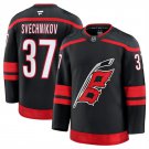Men's Carolina Hurricanes #37 Andrei Svechnikov 2024-25 Black Home Stitched Hockey Jersey S-3XL