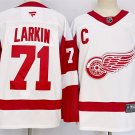 Men's Detroit Red Wings #71 Dylan Larkin 2024-25 White Stitched Hockey Jersey S-3XL