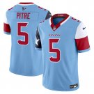 Men's Jalen Pitre #5 Houston Texans 2024 Blue V5 Vapor Limited Stitched Football Jersey