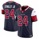 Men's Derek Stingley Jr. #24 Houston Texans 2024 Navy V5 Vapor Limited Stitched Football Jersey