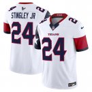 Men's Derek Stingley Jr. #24 Houston Texans 2024 White V5 Vapor Limited Stitched Football Jersey