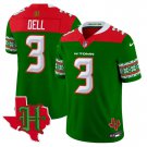 Men's Tank Dell #3 Houston Texans 2024 Christmas Green Vapor Limited Stitched Football Jersey