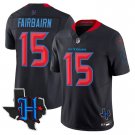 Men's Kaʻimi Fairbairn #15 Houston Texans 2024 Texas Patch Navy Limited Stitched Football Jersey