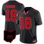 Men's Will Howard #18 Ohio State 2024 Black Limited Vapor Limited Football Stitched Jersey