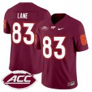 Men's Jaylin Lane #83 Virginia Tech Hokies 2024 Maroon Vapor Limited Football Jersey
