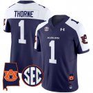 Men's Payton Thorne #1 Auburn Tigers 2024 Navy Alternate Vapor Limited Football Stitched Jersey