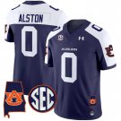 Men's Damari Alston #0 Auburn Tigers 2024 Navy Alternate Vapor Limited Football Stitched Jersey
