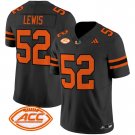 Men's Ray Lewis #52 Miami Hurricanes 2024 Black Vapor Limited Football Stitched Jersey