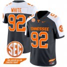 Men's Reggie White #92 Tennessee Volunteers 2024 Grey Alternate Vapor Limited Football Jersey