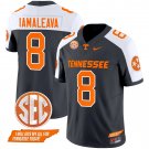Men's Nico Iamaleava #8 Tennessee Volunteers 2024 Grey Alternate Vapor Limited Football Jersey