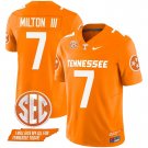 Men's Joe Milton III #7 Tennessee Volunteers 2024 Orange Vapor Limited Football Jersey