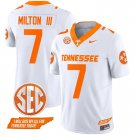 Men's Joe Milton III #7 Tennessee Volunteers 2024 White Vapor Limited Football Jersey