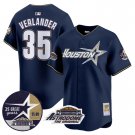 Men's Justin Verlander #35 Astros 1999 Astrodome Patch Navy Vapor Limited Baseball Jersey